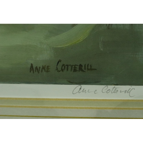 3164 - Anne Cottrell (20th century): pencil signed limited edition print, Primroses and Bluebells, no 296/8... 