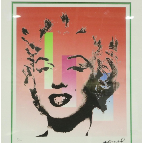 3178 - Andy Warhol (1928-1987): artist signed Pop Art lithograph, Marilyn Leo Castelli, New York numbered l... 