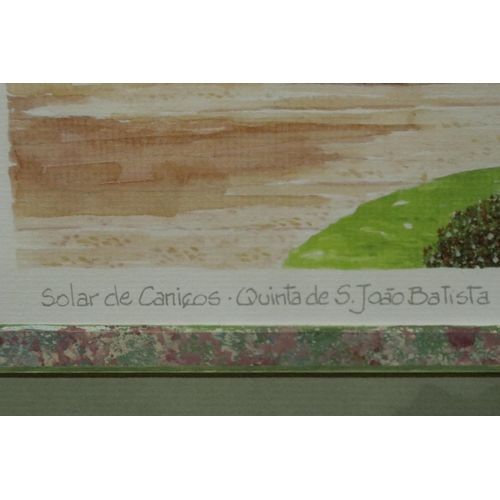 3179 - A modern limited edition print, no 516/700 Solar De Canicos, Quinta De S. Joao Batista pencil signed... 