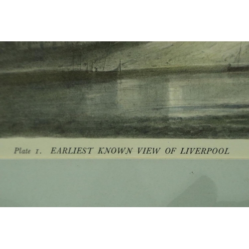 3182 - William Gawin Herdman (1805 - 1882): lithograph, earliest known view of Liverpool (plate I), 30 x 18... 