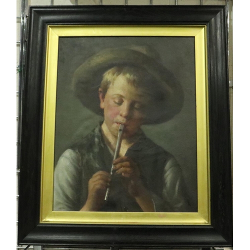 3184 - William Fitz (19th century) oil on canvas, Ragtime, signed and dated 1913, 40 x 50 cm. Not available... 