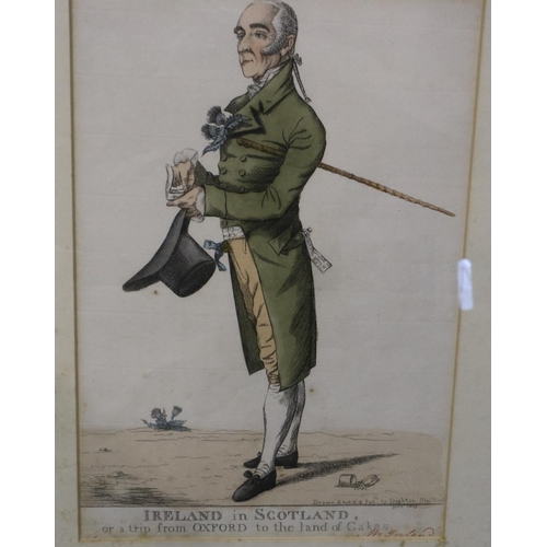 3202 - Richard Dighton (1795-1880): a set of four 19th century figural prints, each with hand signed signat... 