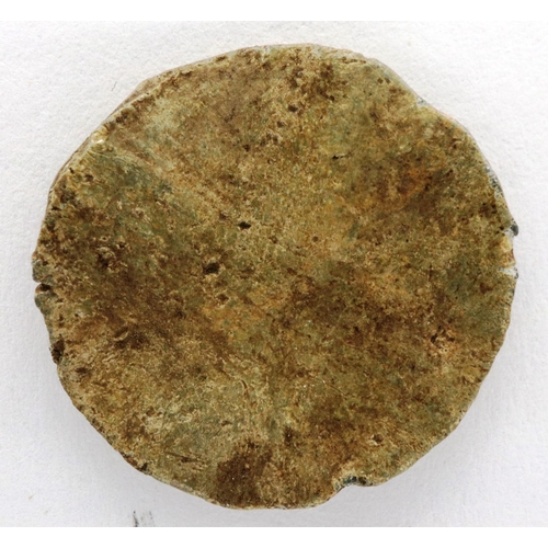 126 - Period Evasion lead coin in the form of an early hammered short cross coin, circa 11th century, D: 1... 