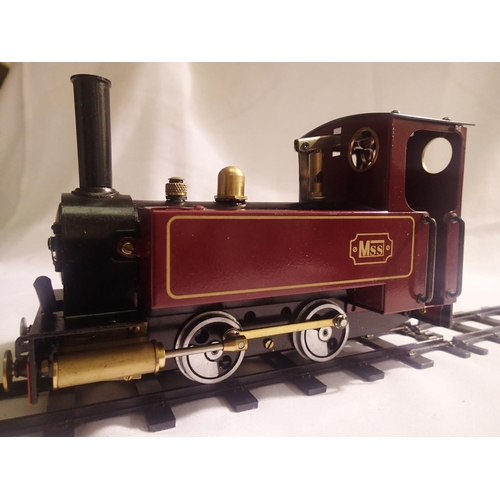 2013 - MSS/ Mamod 0.4.0 tank loco maroon appears very little use comes with matching MSS tender to covert t... 