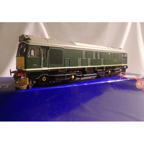 2016 - O gauge Heljan 2551 class 25 with sound green Late Crest un-numbered in excellent condition, fitted ... 