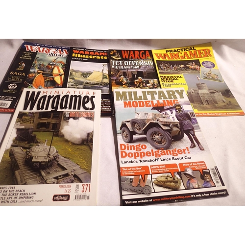 2058 - Wargaming and Military Modelling magazines; Wargames Illustrated x58, Military Modelling x13, Miniat... 