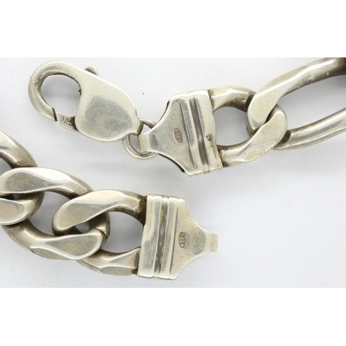 118 - 925 silver bracelet, L: 21 cm, 45g. P&P Group 1 (£14+VAT for the first lot and £1+VAT for subsequent... 