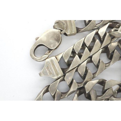 82 - 925 silver neck chain, L: 50 cm, 72g. P&P Group 1 (£14+VAT for the first lot and £1+VAT for subseque... 