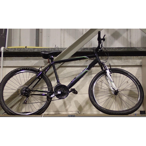 1001 - Slant 20 inch frame mountain bike with 24 gears and front suspension, equipped with Shimano sram shi... 