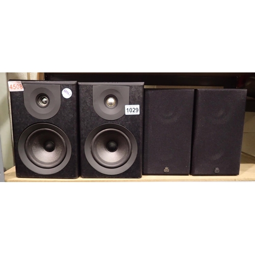 1029 - Pair of Wharfdale Diamond IV speakers and a further pair, working at lotting. Not available for in-h... 