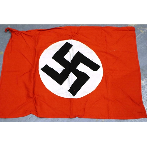 2072 - WWII German NSDAP flag, 150 x 90 cm vendor advises recovered from Jersey, UK. P&P Group 1 (£14+VAT f... 