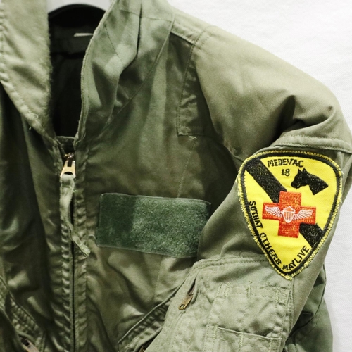 2079 - Vietnam War period Helicopter Medic Crew flight suit, size XL. P&P Group 2 (£18+VAT for the first lo... 