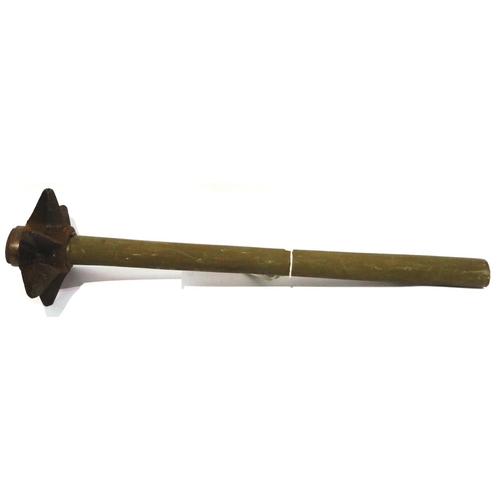 2106 - WWI British Trench mace cast iron reproduction, the head cast from an original that was found on the... 