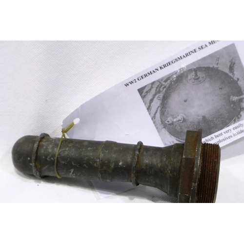 2134 - WWII German Kriegsmarine sea mine probe. P&P Group 1 (£14+VAT for the first lot and £1+VAT for subse... 