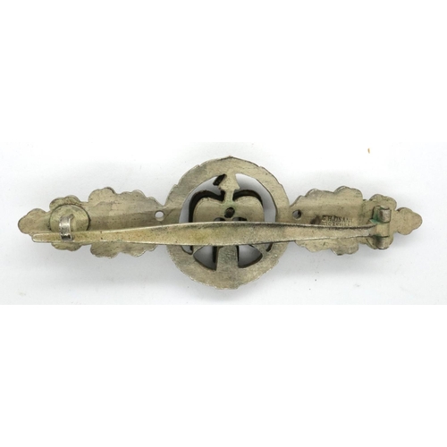 2158 - WWII German Luftwaffe Fighter Squadron Clasp silver grade in original case, maker GH Osang Dresden. ... 