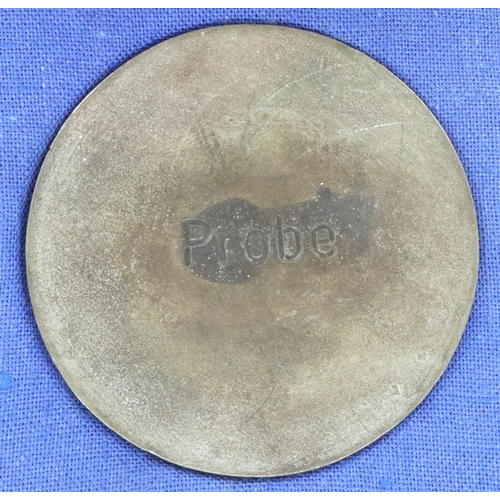 2171 - Third Reich cased Hitler medallion, marked Probe, (proof). P&P Group 1 (£14+VAT for the first lot an... 