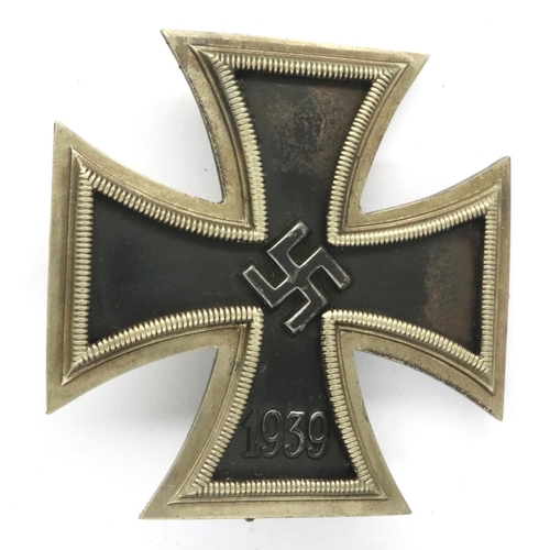 2174 - WWII German Iron Cross 1st Class, maker L.D.O. in original case. P&P Group 1 (£14+VAT for the first ... 