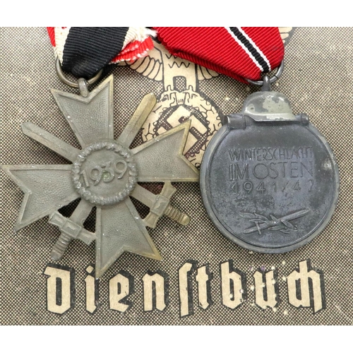 2178 - Rare Third Reich Organisation Todt Dienst Buch (service book) and medals for OT-Haupttruper (Captain... 