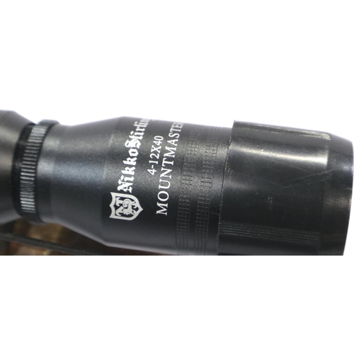 2195 - Weihrauch HW35 22 air rifle with scope. P&P Group 3 (£25+VAT for the first lot and £5+VAT for subseq... 