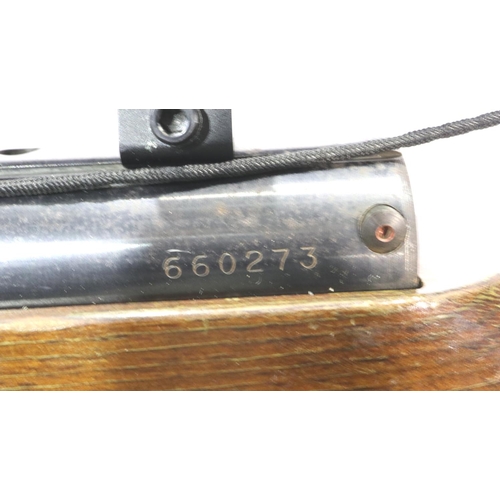 2195 - Weihrauch HW35 22 air rifle with scope. P&P Group 3 (£25+VAT for the first lot and £5+VAT for subseq... 