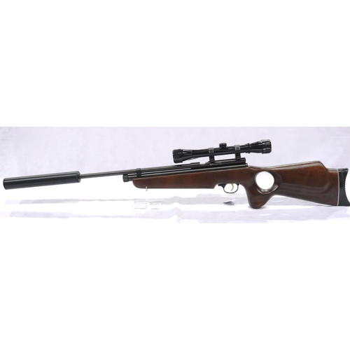 2198 - SMK TH78D Co2 air rifle with scope and silencer. P&P Group 3 (£25+VAT for the first lot and £5+VAT f... 