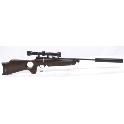 2198 - SMK TH78D Co2 air rifle with scope and silencer. P&P Group 3 (£25+VAT for the first lot and £5+VAT f... 