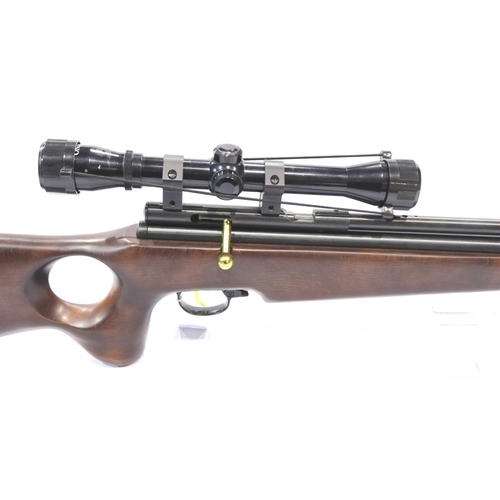 2198 - SMK TH78D Co2 air rifle with scope and silencer. P&P Group 3 (£25+VAT for the first lot and £5+VAT f... 