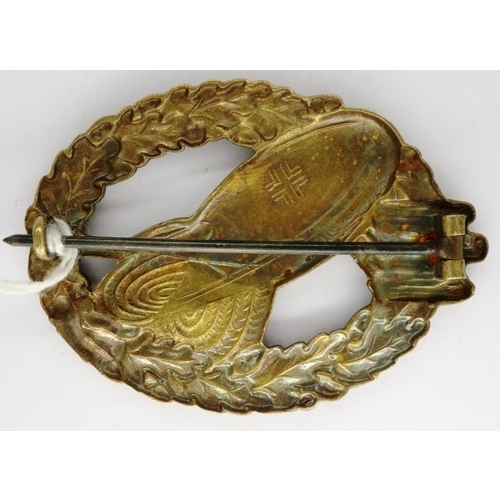 2154 - WWII German Balloon Observers badge. P&P Group 1 (£14+VAT for the first lot and £1+VAT for subsequen... 