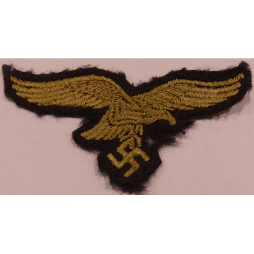 2096 - WWII German Luftwaffe Enlisted Mans NCOs Breast Eagle. P&P Group 1 (£14+VAT for the first lot and £1... 