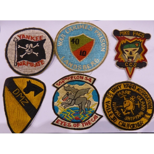 2098 - Six Vietnam War period, in-country made patches. P&P Group 1 (£14+VAT for the first lot and £1+VAT f... 