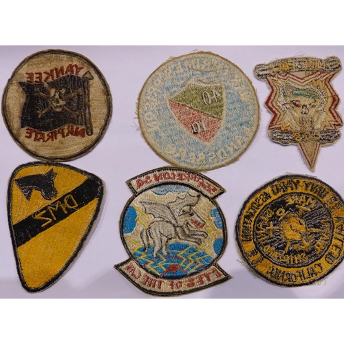 2098 - Six Vietnam War period, in-country made patches. P&P Group 1 (£14+VAT for the first lot and £1+VAT f... 