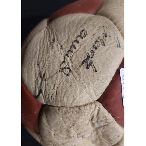 2211 - 1980s signed Liverpool FC football, featuring Ian Rush, Alan Hansen and Mark Lawrenson signatures. P... 