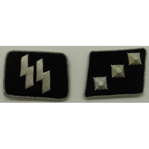 2080L - SS Sturmhaptfuhrer collar tabs. P&P Group 1 (£14+VAT for the first lot and £1+VAT for subsequent lot... 