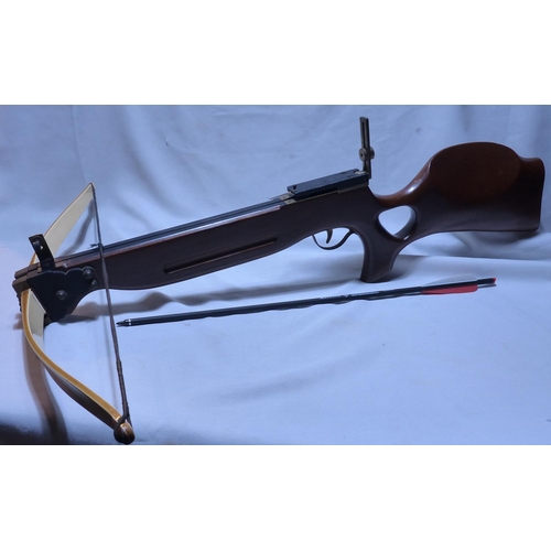 2215 - Border archery crossbow with arrow approximately 175lb. Not available for in-house P&P