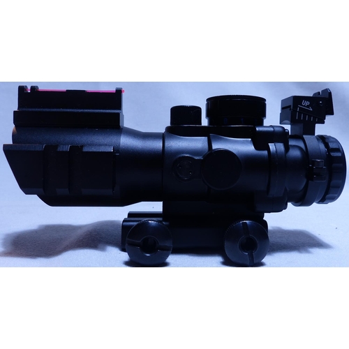 2219 - Three air rifle scopes, two magnified and a red dot. P&P Group 2 (£18+VAT for the first lot and £3+V... 