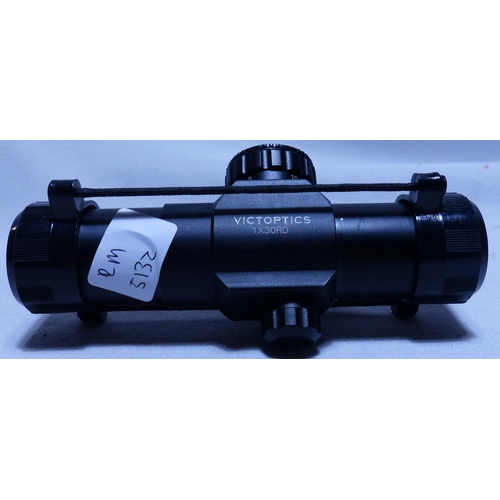 2219 - Three air rifle scopes, two magnified and a red dot. P&P Group 2 (£18+VAT for the first lot and £3+V... 