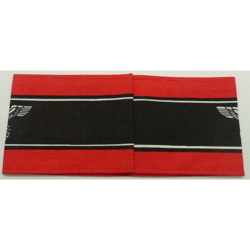 2090E - Cotton printed armband, Deutscher Volkssturm Wehrmacht. P&P Group 1 (£14+VAT for the first lot and £... 