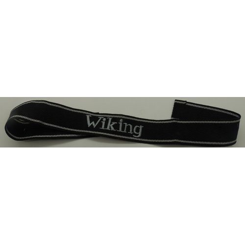 2090G - German embroidered cuff title: Wiking. P&P Group 1 (£14+VAT for the first lot and £1+VAT for subsequ... 