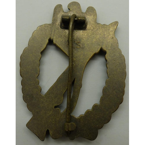 2170C - German bronze grade Infantry Assault award. P&P Group 1 (£14+VAT for the first lot and £1+VAT for su... 