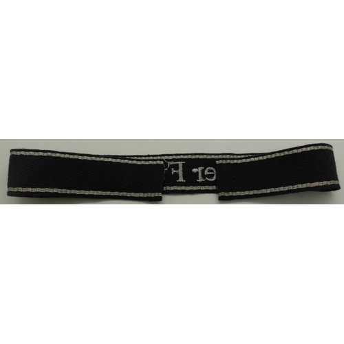 2090A - German embroidered cuff title: Der Fuhrer. P&P Group 1 (£14+VAT for the first lot and £1+VAT for sub... 