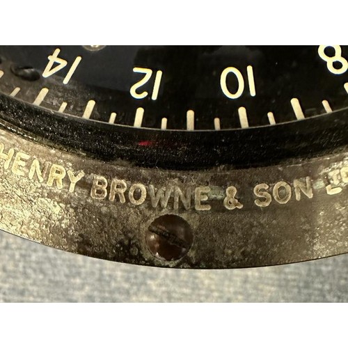 2032A - Sestrel Marine binnacle compass, marked Henry Brown & Son Ltd, no 77641V. Not available for in-house... 