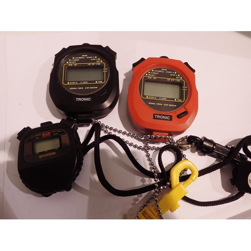 1141 - Two Tronic stopwatches and another, require batteries. P&P Group 1 (£14+VAT for the first lot and £1... 