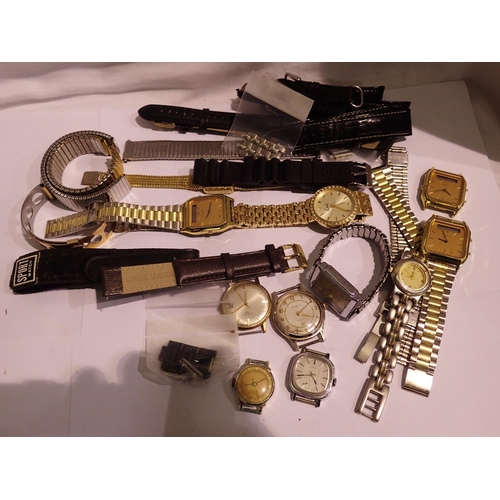 1142 - Mixed wristwatches, bracelets and links etc. P&P Group 1 (£14+VAT for the first lot and £1+VAT for s... 