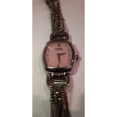 1167 - Citizen: ladies Eco Drive wristwatch, not working at lotting. P&P Group 1 (£14+VAT for the first lot... 