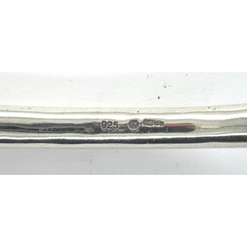 6 - Heavy gauge 925 silver torque bangle, D: 75 mm, 70g. P&P Group 1 (£14+VAT for the first lot and £1+V... 