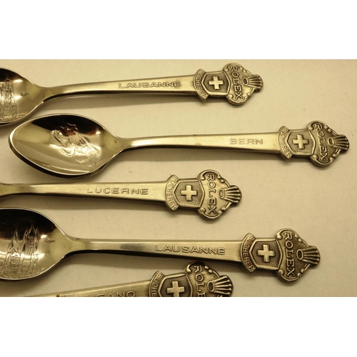 113 - Twelve silver plated Rolex teaspoons. P&P Group 1 (£14+VAT for the first lot and £1+VAT for subseque... 