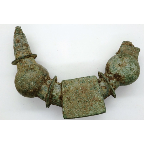 162 - Bronze presumed Syrian scorpion tail from larger statue, L: 140 mm. P&P Group 0 (£5+VAT for the firs... 