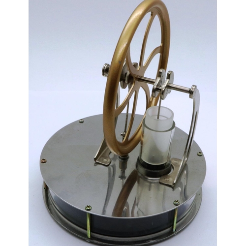 170 - Miniature perpetual spinning wheel, H: 12 cm. P&P Group 1 (£14+VAT for the first lot and £1+VAT for ... 