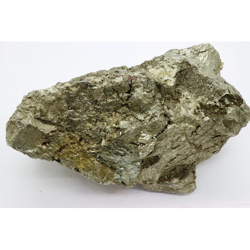 176 - Large iron pyrite ore sample, 3.5 Kg., L: 20 cm. P&P Group 2 (£18+VAT for the first lot and £3+VAT f... 