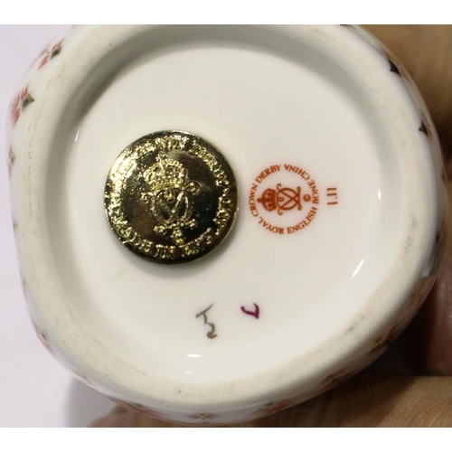 199 - Royal Crown Derby hamster, with gold stopper, H: 11 cm, no cracks or chips. P&P Group 1 (£14+VAT for... 